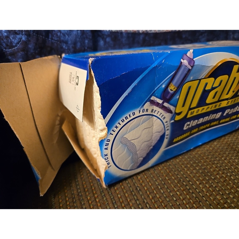 New GRAB IT Mopping System Cleaning Refill Pads Box of 12 Discontinued - Picture 3 of 4